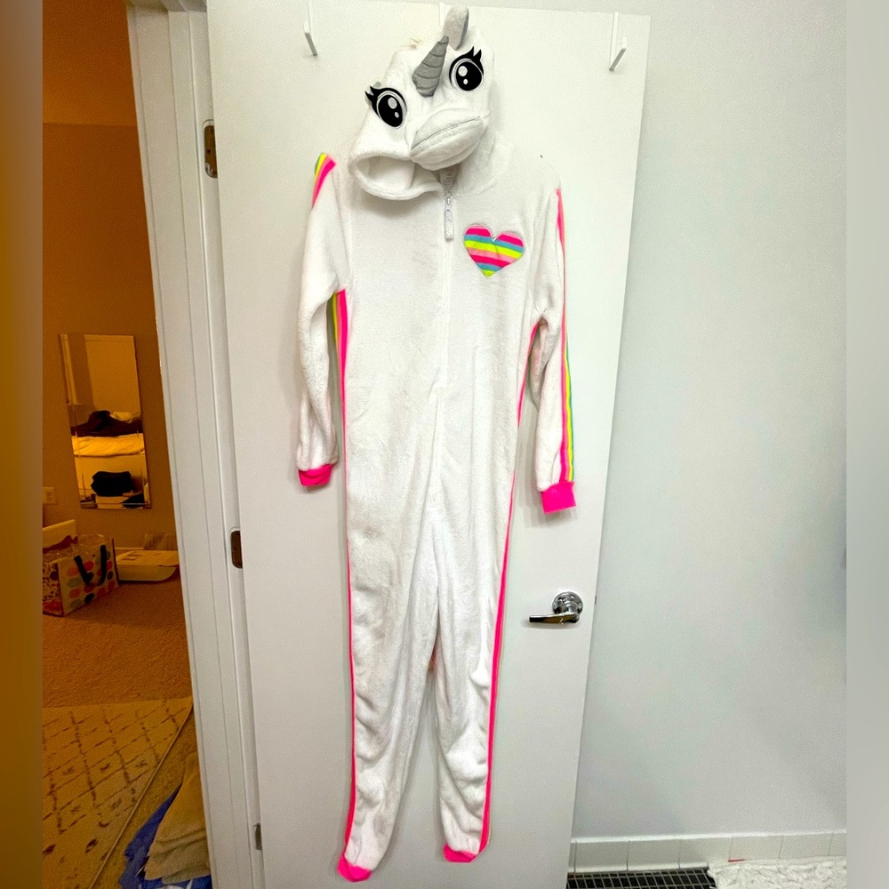 Unicorn Onesie with Hood and Wings, size S